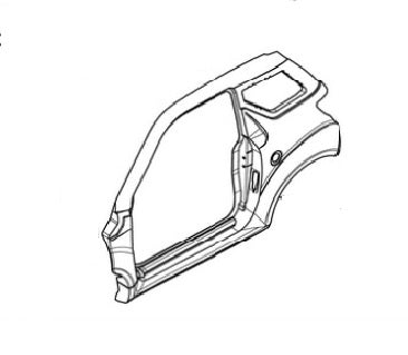 1402147 PANNELLO FIANCATA LATERALE SX LIGIER JS50