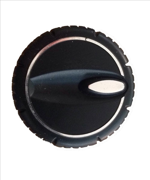 Chromed knob+clip