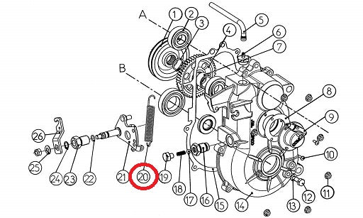 MOLLA RIDUTTORE CAMBIO COMEX AIXAM CASALINI CHATENET GRECAV MICROCAR TASSO