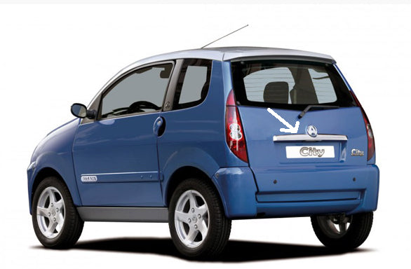 Aixam City Chrome Tailgate Molding