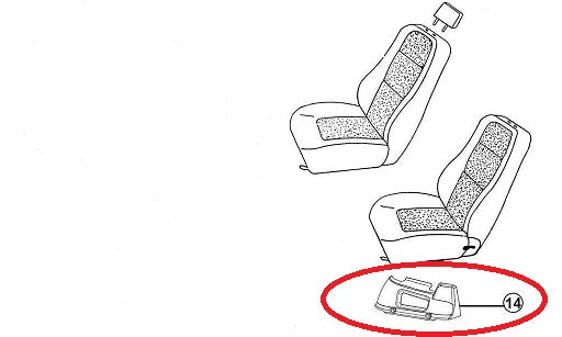 Right Seat Base Cover Aixam City/impuls