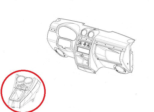 Aixam Impulsion/gto Central Console