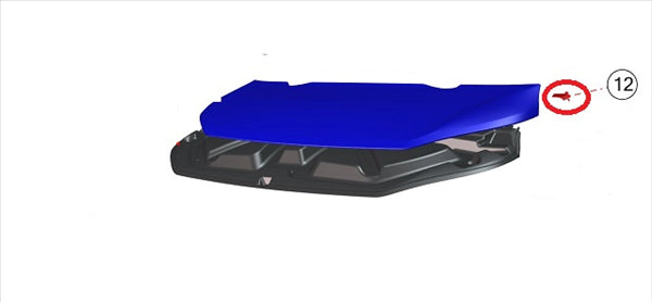 7AY929 STAFFA ARTICOLAZIONE COFANO ANT. SX AIXAM MINAUTO CITY COUPE CROSSOVER