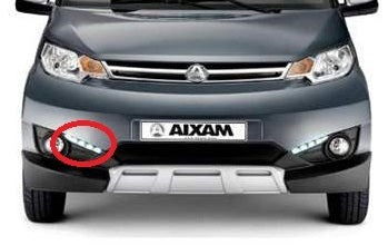 Front Bumper Led. Dx Aixam Vision