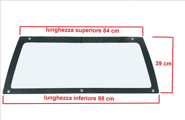 0680267 LUNOTTO VETRO CRISTALLO MICROCAR LYRA