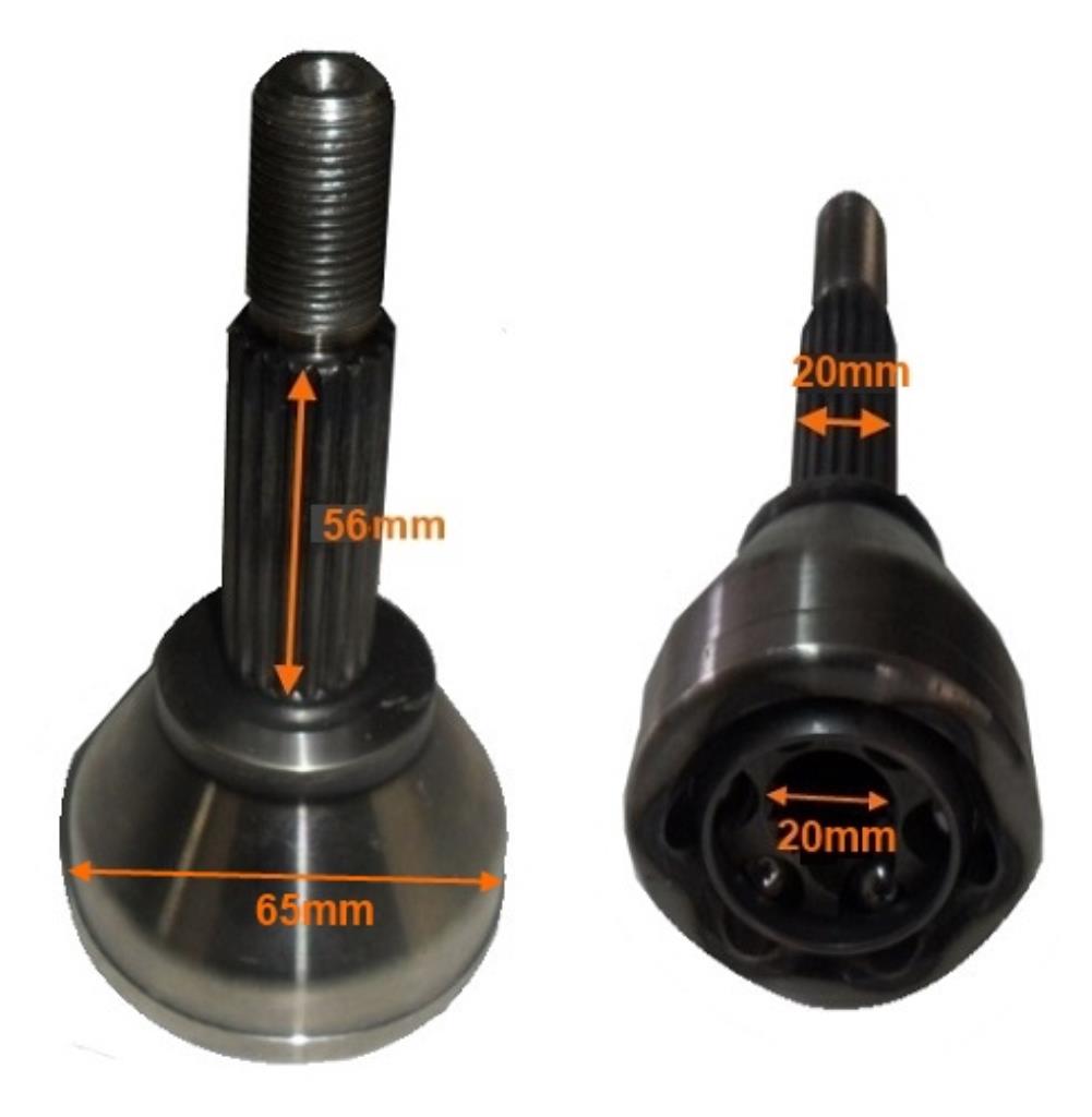 GIUNTO OMOCINETICO SEMIASSE LATO RUOTA BELLIER CASALINI CHATENET TASSO JDM