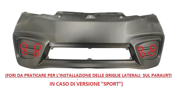 761CC019 PARAURTI ANTERIORE AIXAM AMBITION CITY E-CITY COUPE E-COUPE