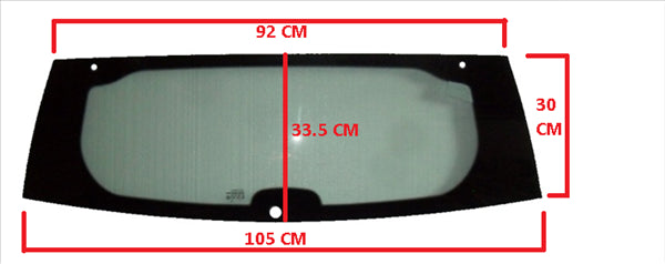Rear window Aixam Miniauto/impuls.