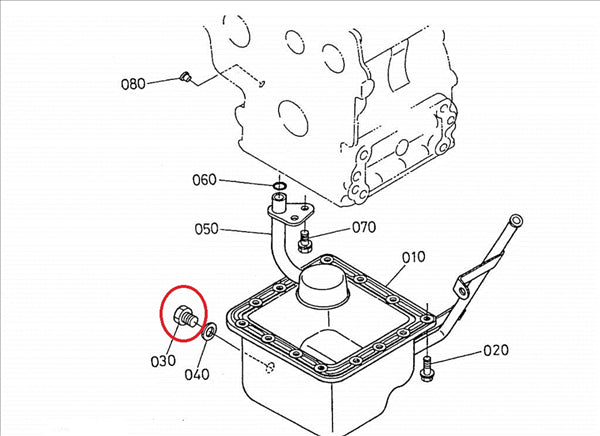 Under-sump oil drain plug