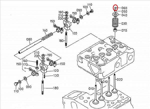 K168511328 PASTIGLIA VALVOLA MOTORE KUBOTA Z402 Z482 Z602 AIXAM