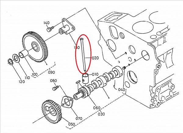K168511511 ASTINA COMANDO BILANCIERI MOTORE KUBOTA Z482 Z602 AIXAM