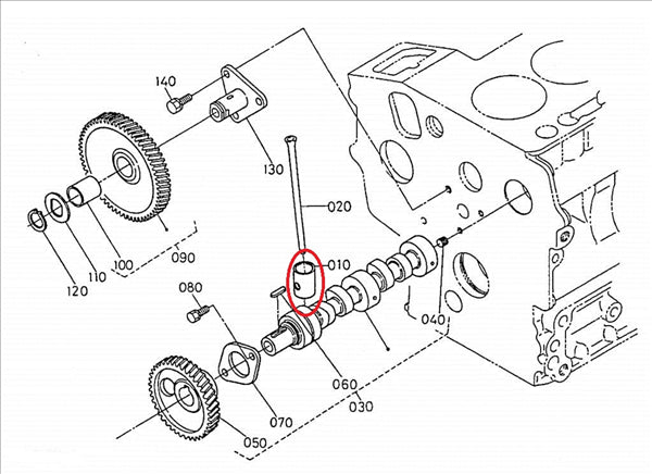 K168511555 PUNTERIA MOTORE KUBOTA Z402 Z482 Z602 AIXAM
