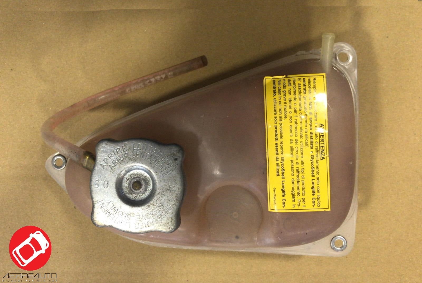 VASCHETTA ESPANSIONE RADIATORE + TAPPO MICROCAR M.GO CASALINI M10 CHATENET CH40