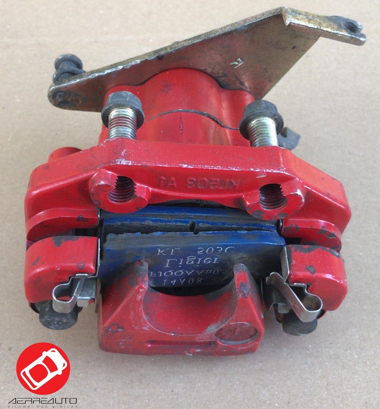 1408750 PINZA FRENO SX POST. ROSSA MICROCAR M.GO M8 DUE LIGIER IXO JS50