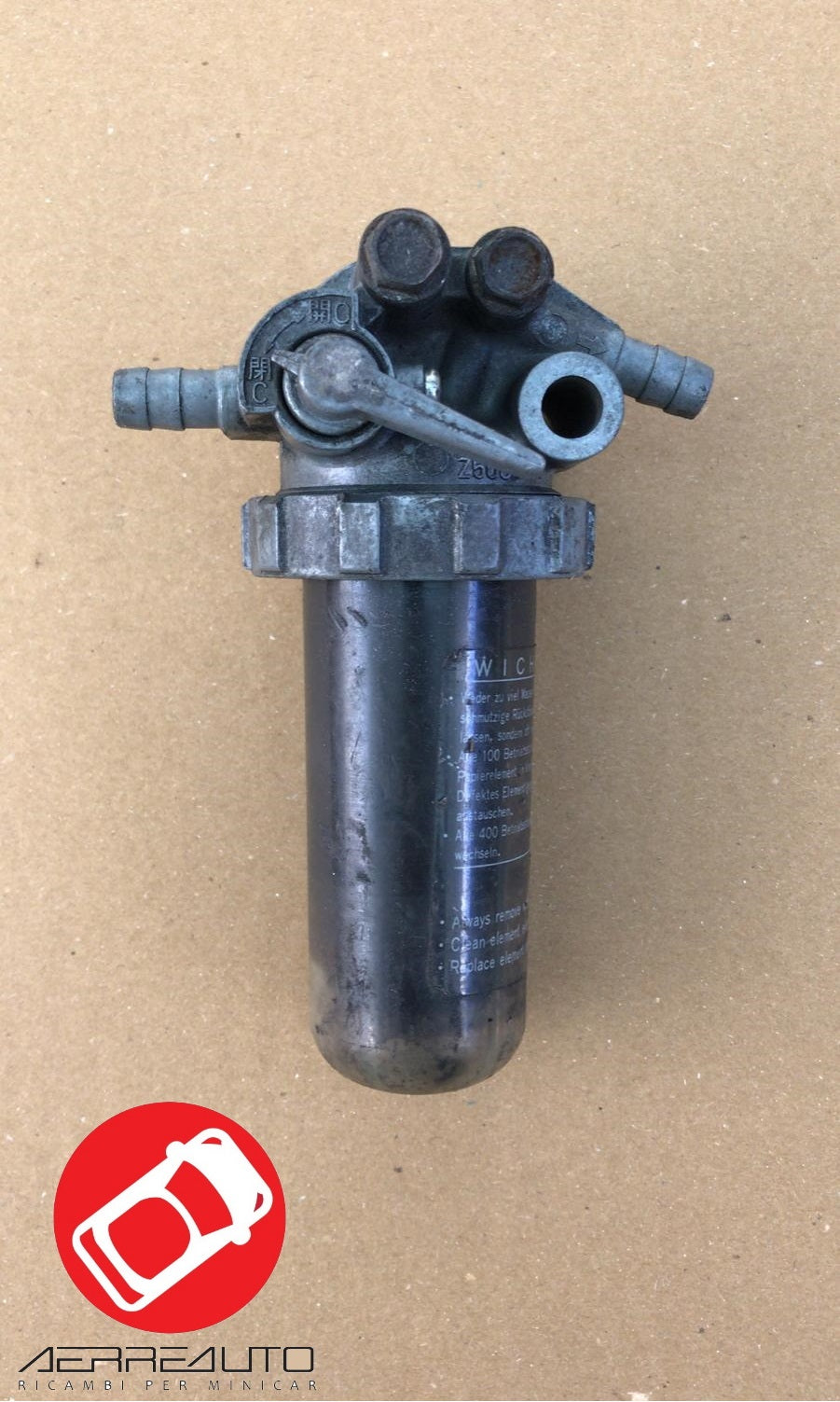 K192044301 PORTA FILTRO GASOLIO MOTORE KUBOTA OC60 300cc Z402 Z482 AIXAM