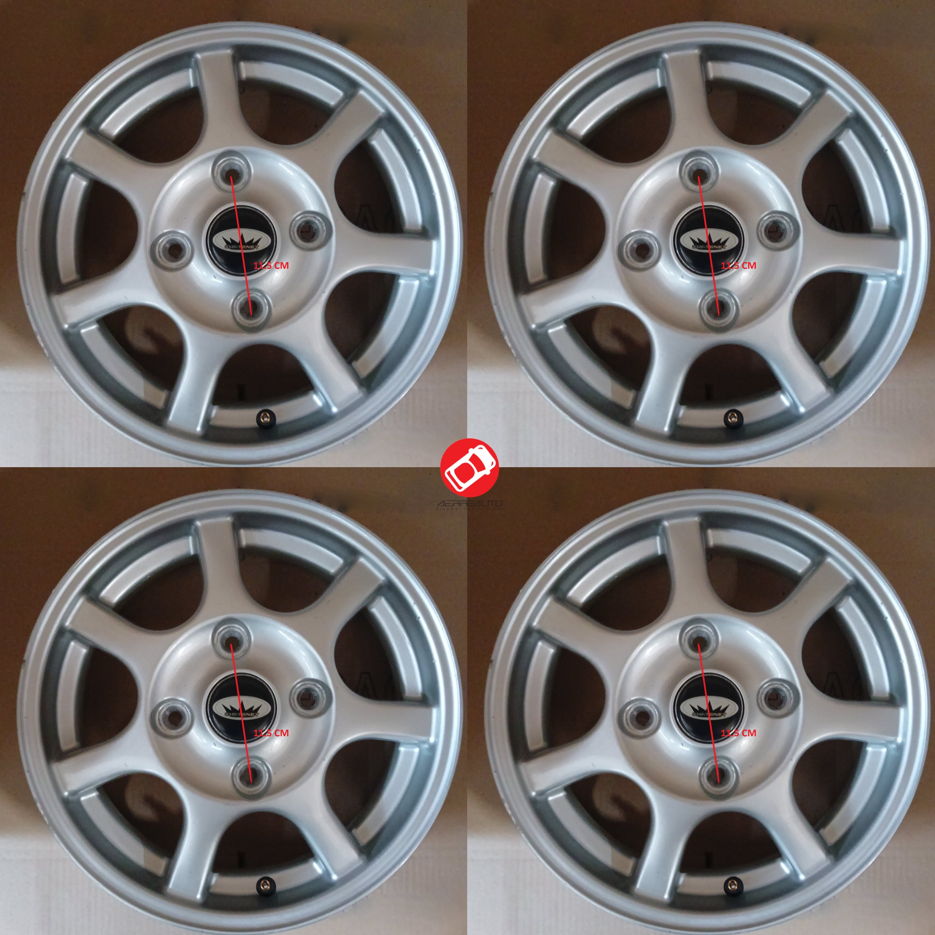 KIT 4 PEZZI CERCHIO IN LEGA 13 CHATENET MEDIA