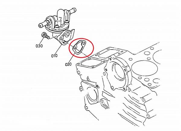 1626452140 GUARNIZIONE POMPA CARBURANTE KUBOTA Z402 Z482 Z602 AIXAM
