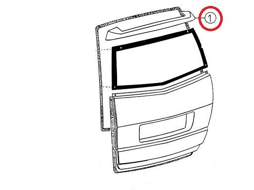 7AA090 SPOILER MODANATURA PORTELLONE POST. AIXAM A.721 741 751 CITY MINAUTO