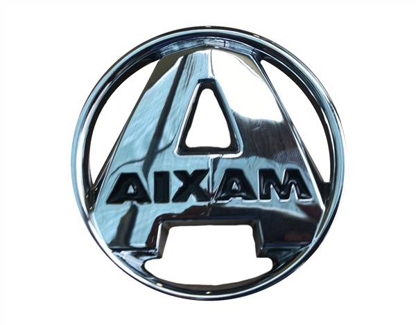 7AY324 LOGO STEMMA FONDO NERO AIXAM SENSATION EMOTION VISION MINAUTO CITY E-CITY