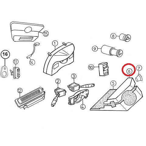 8AP121 COVER COPERTURA SUPERIORE PIANTONE STERZO AIXAM CITY GTO COUPE MINAUTO