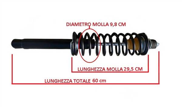 0200075 AMMORTIZZATORE ANTERIORE LIGIER AMBRA NOVA X-TOO