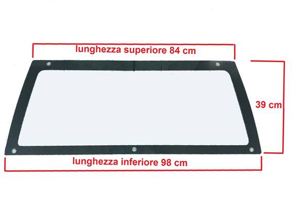 0680267 LUNOTTO VETRO CRISTALLO MICROCAR LYRA