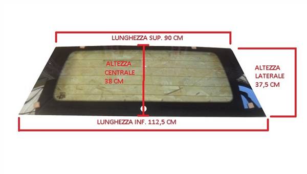 107004 LUNOTTO VETRO CRISTALLO POSTERIORE TERMICO JDM ALBIZIA