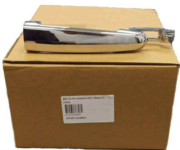 7AP115/20PCS MANIGLIA PORTA ESTERNA CROMATA AIXAM IMPULSION GTO VISION CROSSOVER