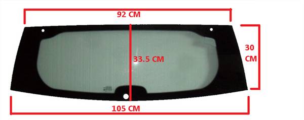 7AR114V LUNOTTO VETRO CRISTALLO POSTERIORE AIXAM CITY IMPULSION MINAUTO
