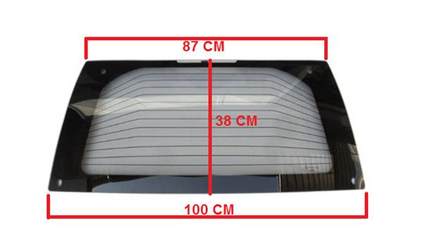 BAF33-0007198 LUNOTTO VETRO CRISTALLO POST. TERMICO COLORATO GRECAV EKE LM4 LM5