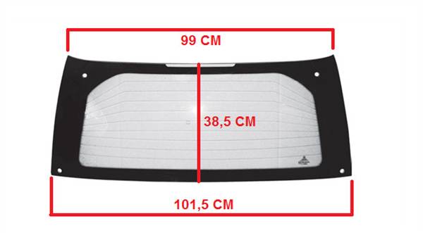 BCR33-0016171 LUNOTTO VETRO CRISTALLO POSTERIORE TERMICO COLORATO GRECAV SONIQUE