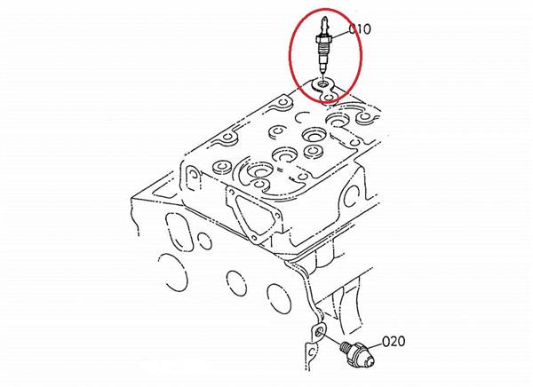 K162228304 TERMISTORE MOTORE KUBOTA Z402 Z482 Z602 AIXAM
