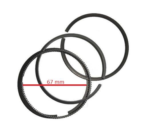 K168512105 SERIE SEGMENTI STANDARD X UN PISTONE MOTORE KUBOTA Z482 AIXAM