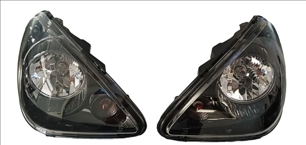 KIT 2 PEZZI FARI ANTERIORI SX/DX NERO AIXAM CITY IMPULSION GTO COUPE E-CITY
