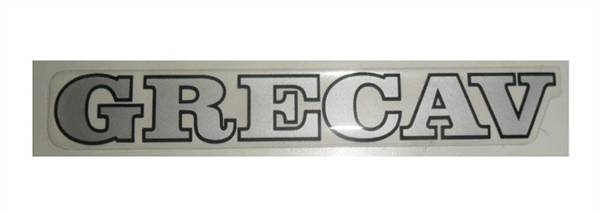BAF90-0007866 ADESIVO LOGO PORTELLONE POSTERIORE GRIGIO "GRECAV" EKE LM4