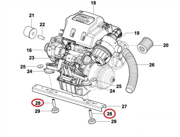 BCR10-0016358 PERNO REAZIONE SILENTBLOCK ANTERIORE GRECAV SONIQUE