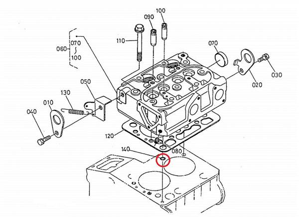 K152213370 ANELLO O-RING GUARNIZIONE TESTA MOTORE KUBOTA Z402 Z482 AIXAM