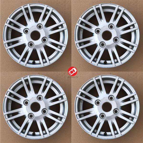 KIT 4 PEZZI CERCHIO IN LEGA 13" AIXAM A.721 741 751 SCOUTY MEGA CITY